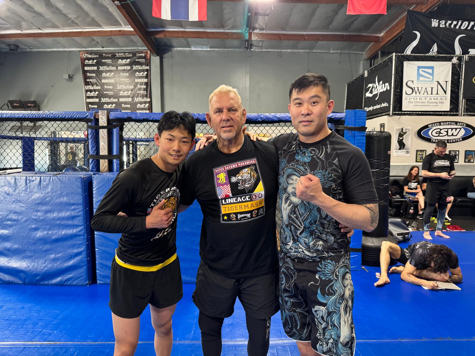 Peter Leung and training partners at a Combat Submission Wrestling seminar