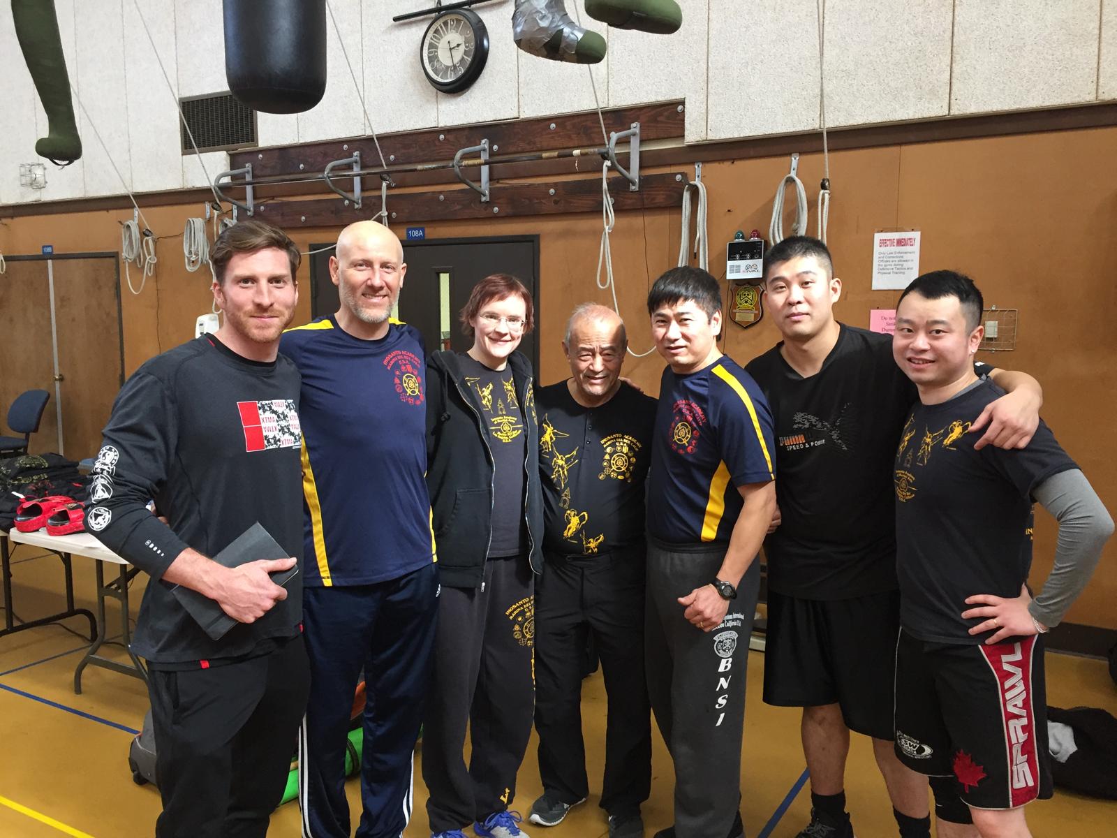 Martial arts seminar group with Peter Leung