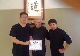 Peter Leung with his Jeet Kune Do instructor Sifu Jerry Poteet